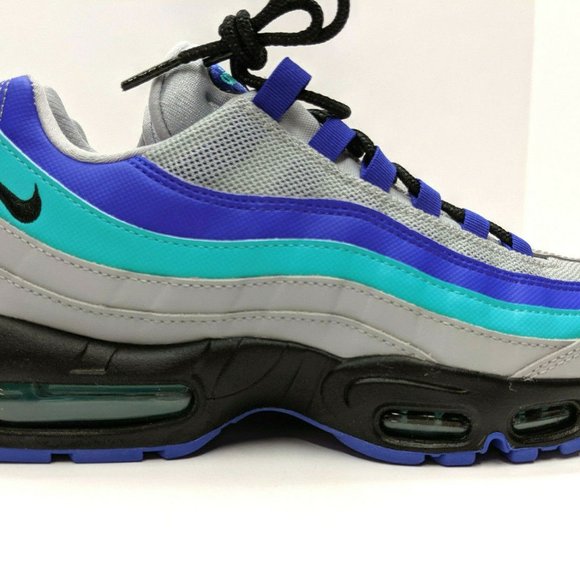Nike Air Max 95 OG Grey Black Indigo Burst NIB - Picture 4 of 8